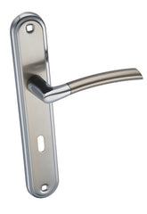 Infinity Line Dalia KDL 111 Chrome / Satin 72mm - Door Handle on a Backplate